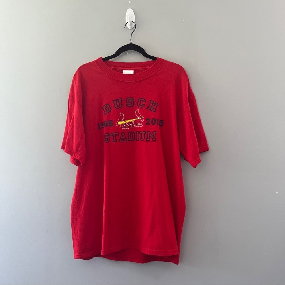 Vintage 2005 Busch Stadium St Louis Cardinals Graphic T-shirt Adult Size Large